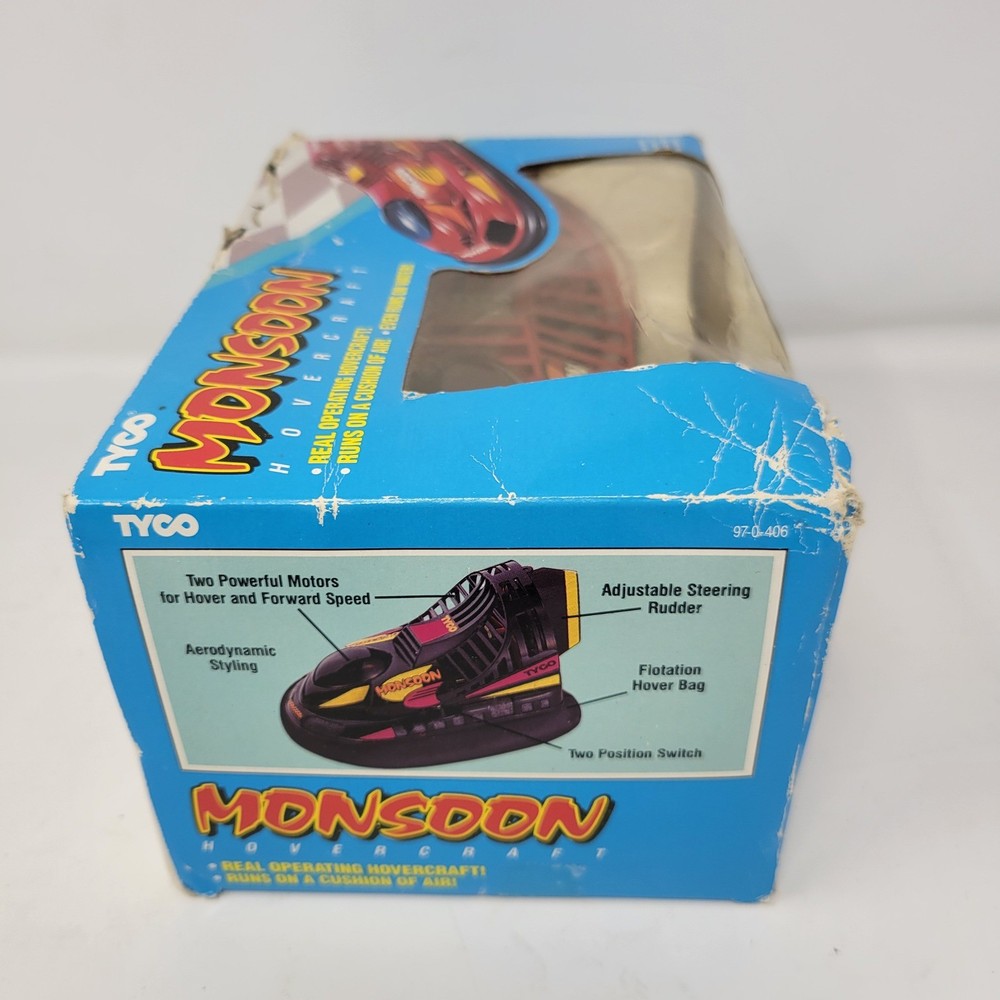Tyco Monsoon Hovercraft Real Operating Hovercraft 1990 AS-IS