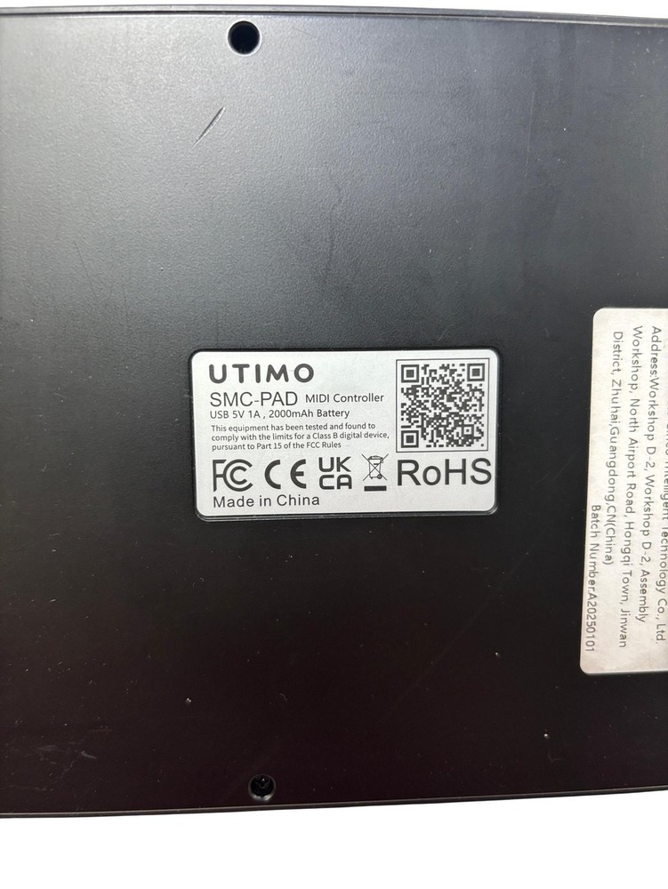 UTIMO SMC-PAD 16-Pad USB Wireless Drum Pad MIDI Controller