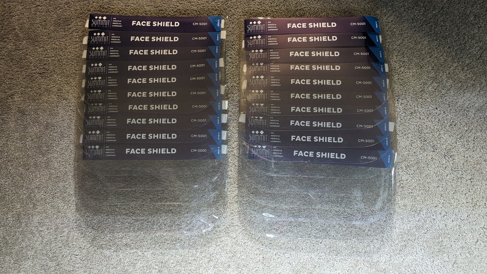 20-Pack Summit Medical Face Shields