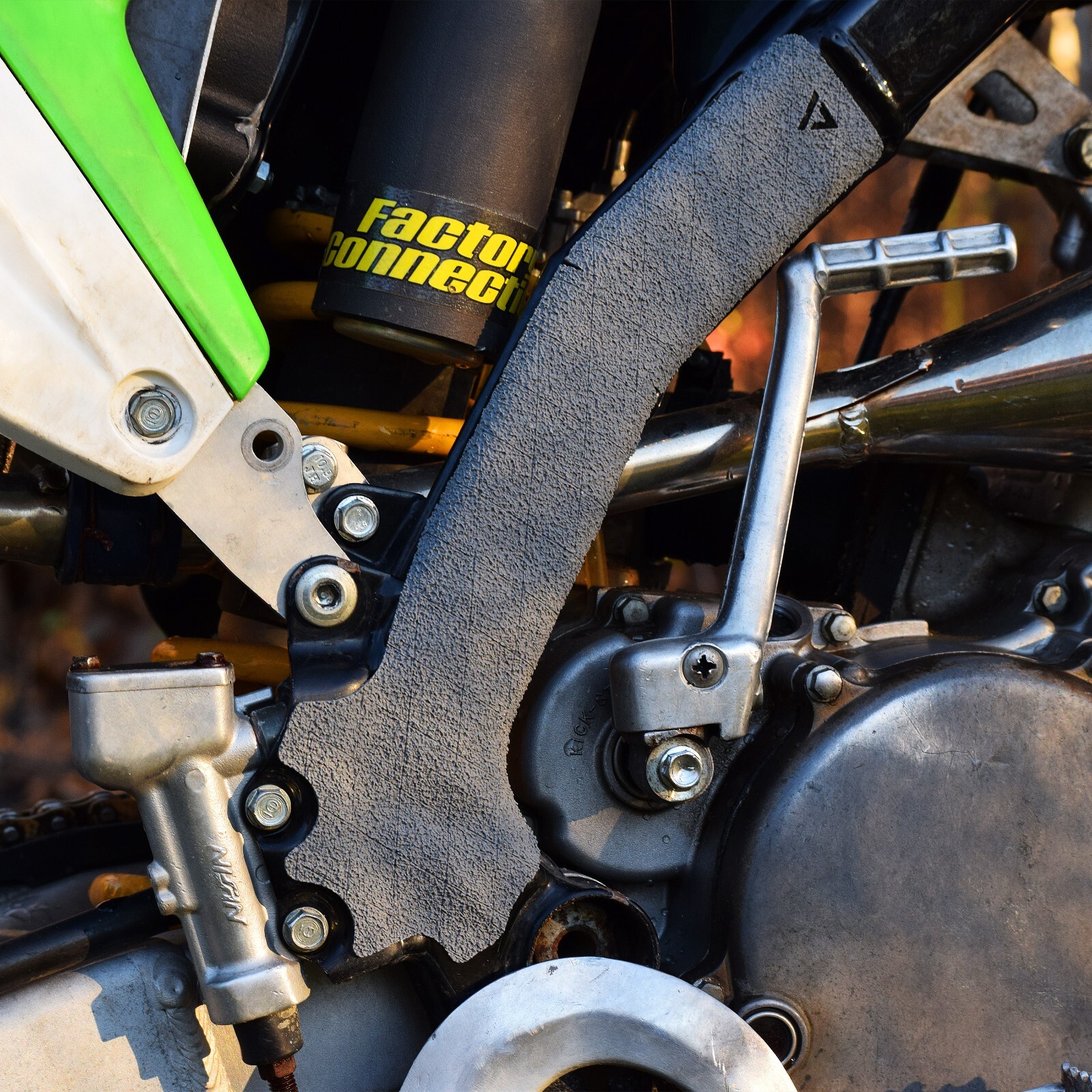 Gray Rubberized HIGH TACK Dirt Bike Grip Tape Material │ 14" x 11" Blank Sheet