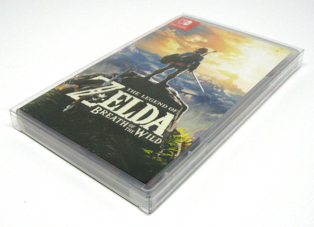 10x NINTENDO SWITCH PLASTIC & STEELBOOK GAMES - CLEAR PROTECTIVE BOX PROTECTOR