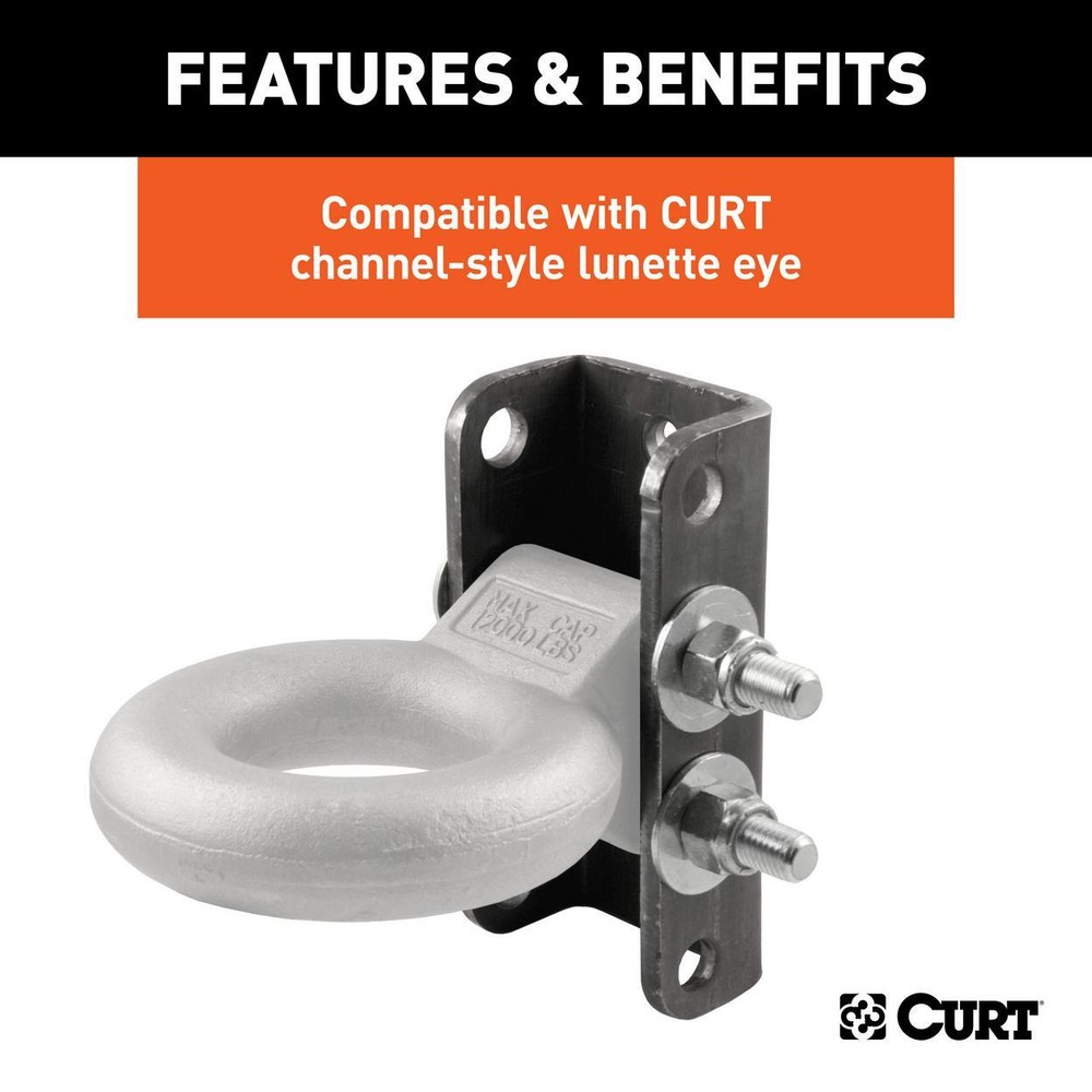 CURT 48610 Adjustable Coupler Channel (3" I.D., 7-1/2" High)