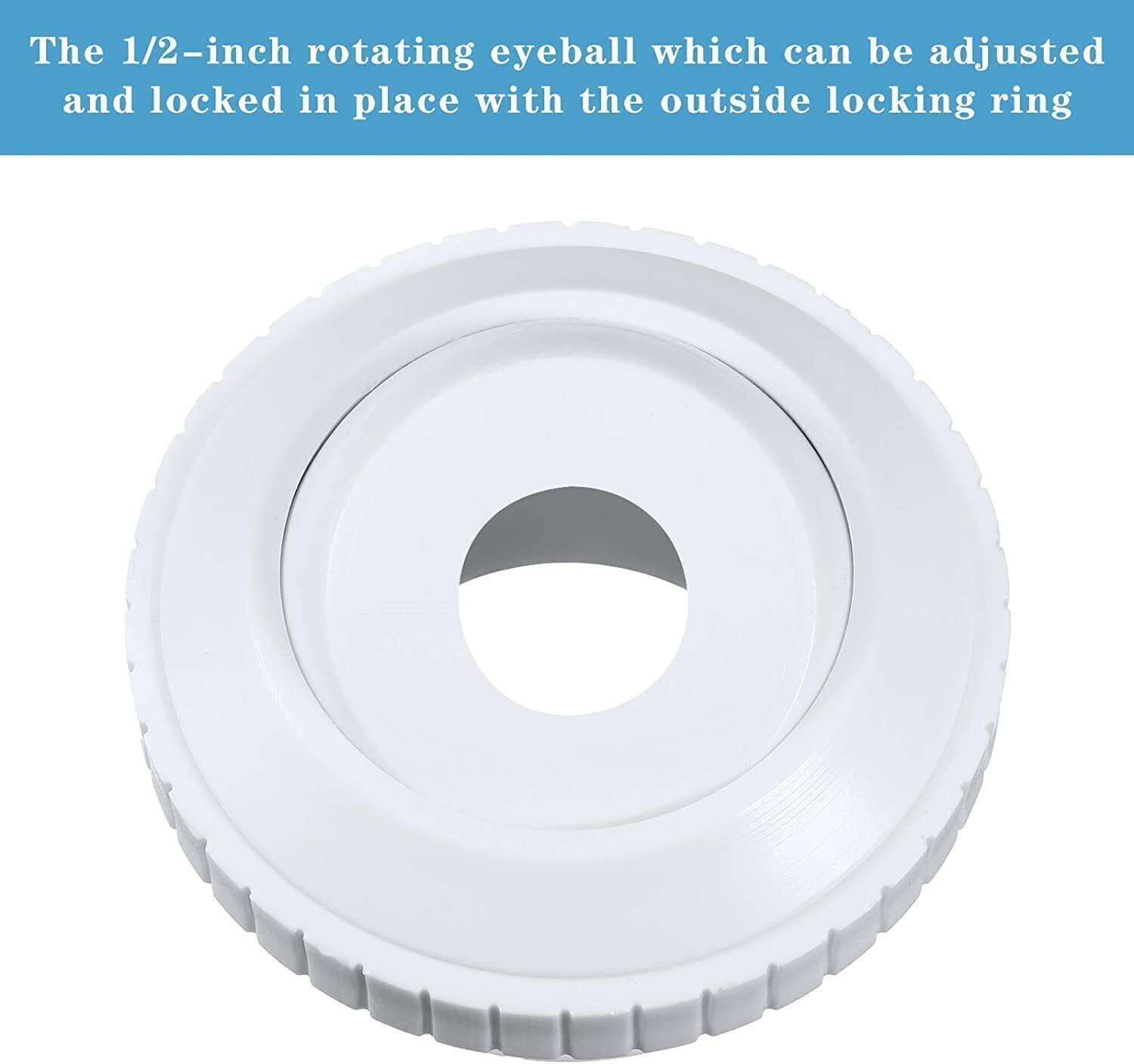 Universal Swimming Pool Nozzle Pool Spout Fitting Spa 180° Return Jet Nozzle