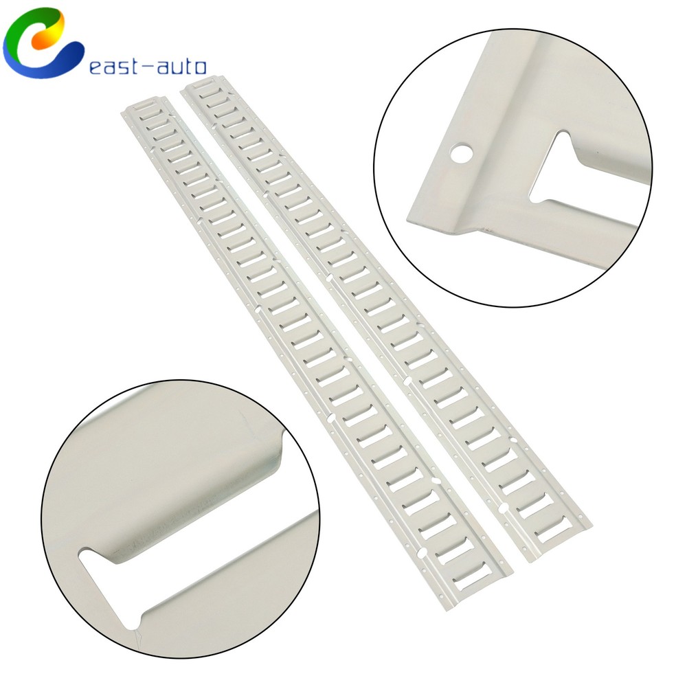 Silver 2PC 5' E-Track Tie-Down Rail For Truck Trailer Cargo Van Utility