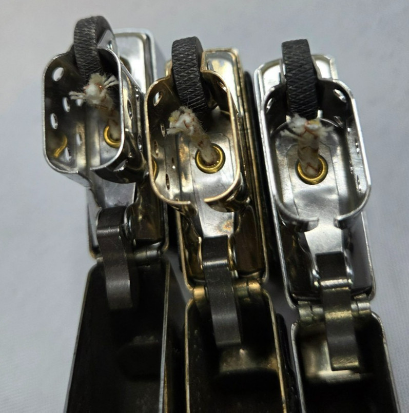 3 Zippo Lighters - Flint Strikes on All