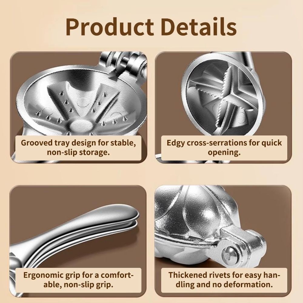 Nut Cracker Sheller Chestnut Peeling Tool Cross Design Chestnut Opener