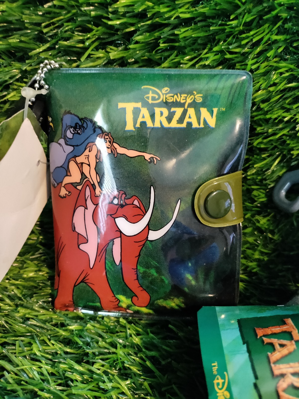 Disney Tarzan Boys Wallet with Compass NEW with tag UNUSED & Terk Keychain Plush