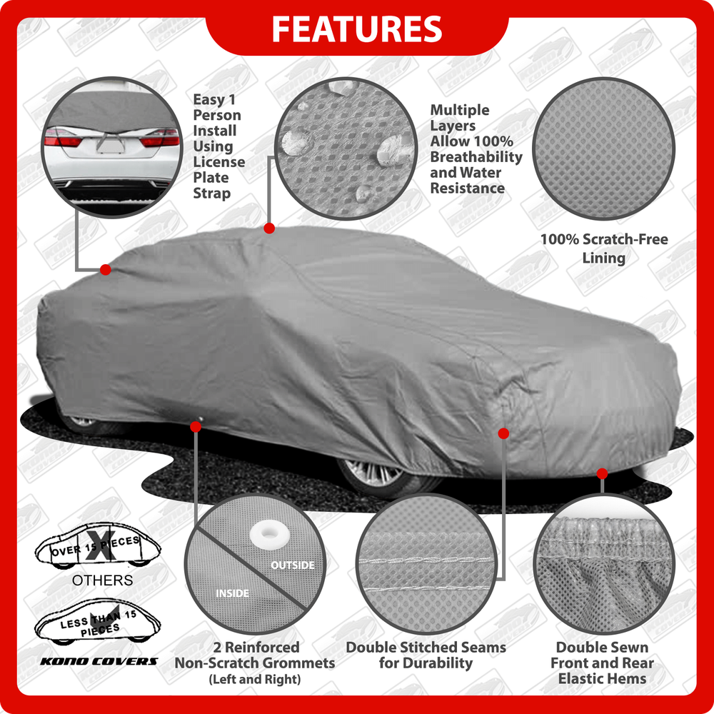 Ford Excursion 4 Layer Waterproof Car Cover 2000 2001 2002 2003 2004 2005