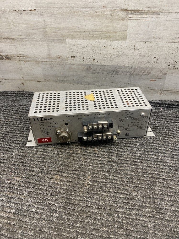 Itt Bailey Meter 8080B03P0001 Power Supply