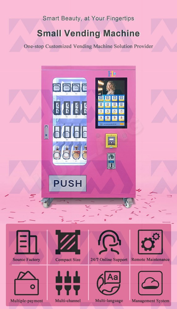 Small Vending Machine Touch Screen Vending With Card Machine Perfume Vending