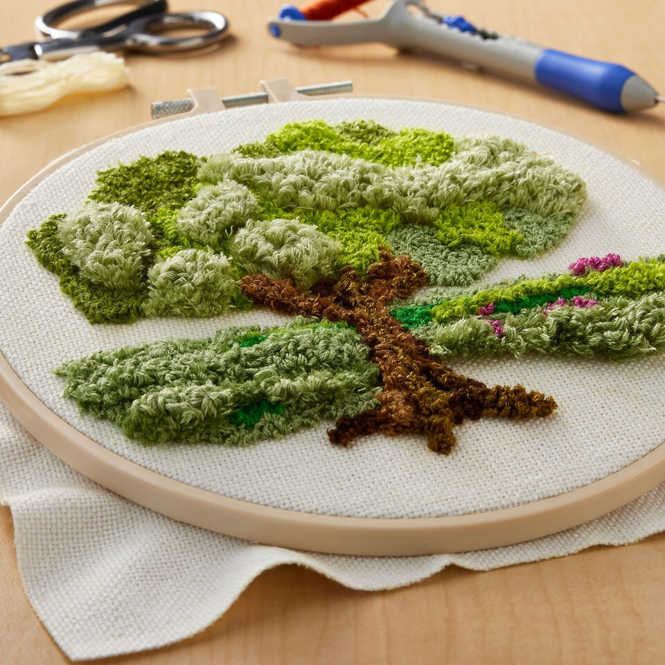 Tree Punch Needle Kit by Loops & Threads® - 8" Finished Size