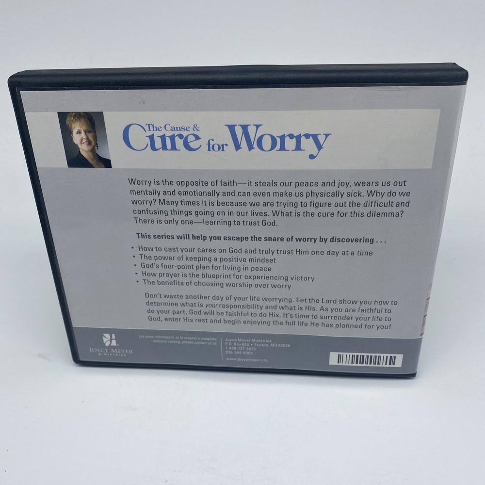 The Cause And Cure for Worry - Joyce Meyer - 5 CD Set
