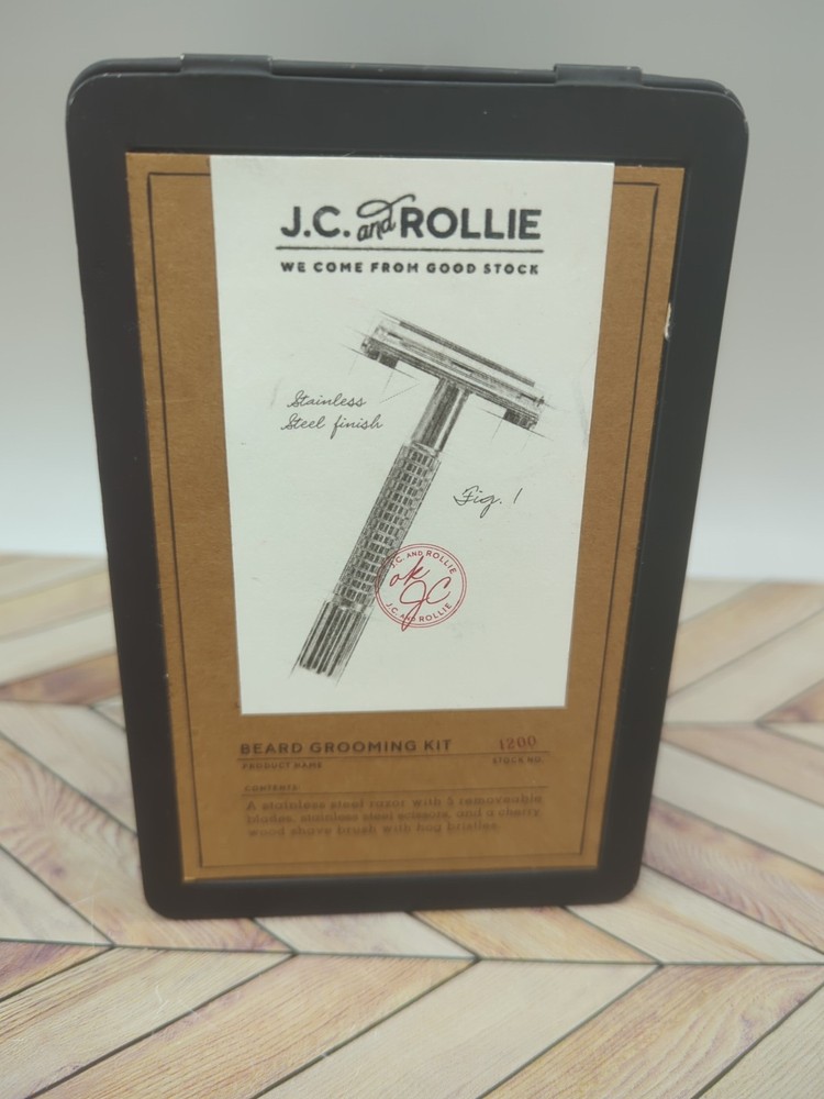 NIB J.C. and Rollie Beard Grooming Kit Missing Scissors