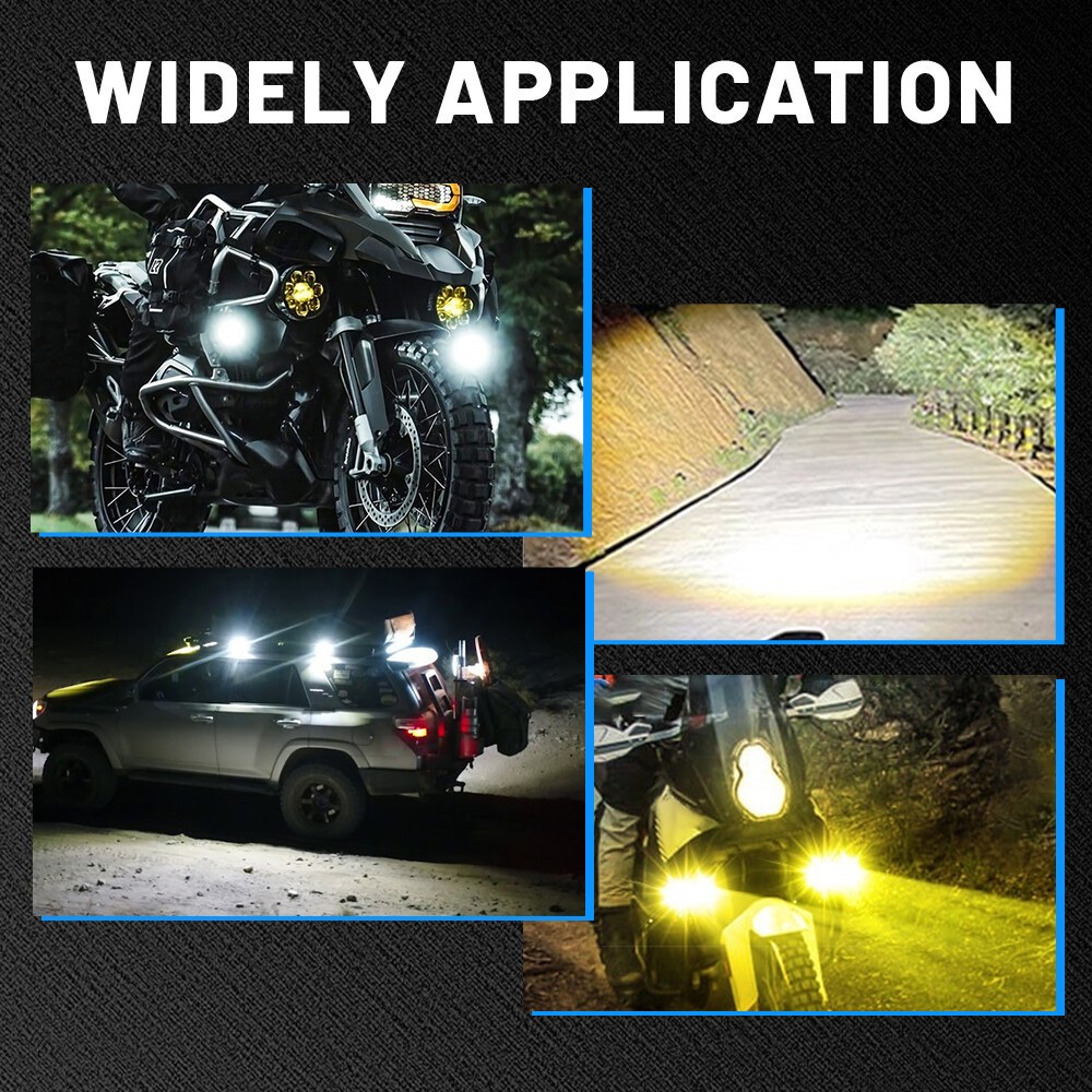 Pair For 2017-2024 Can-Am Maverick X3 UTV 5'' LED Work Driving Lights Fog Pods