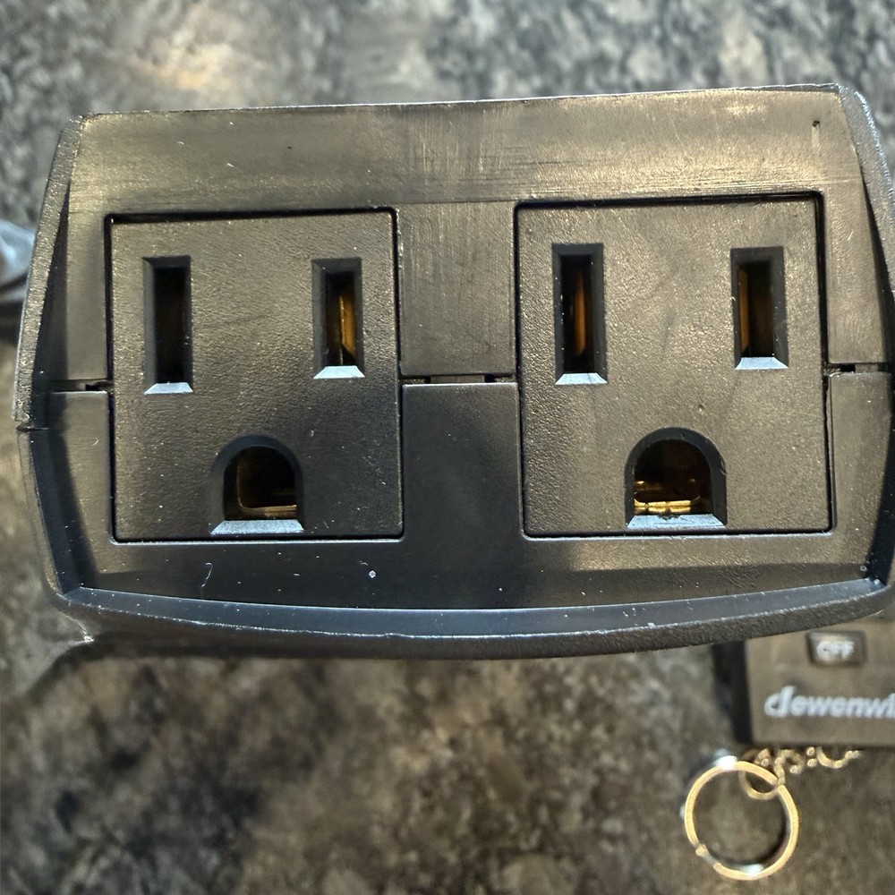 DEWENWILS Waterproof Light Sensor Timer-2 Outlets-Plug In Timer With Remote