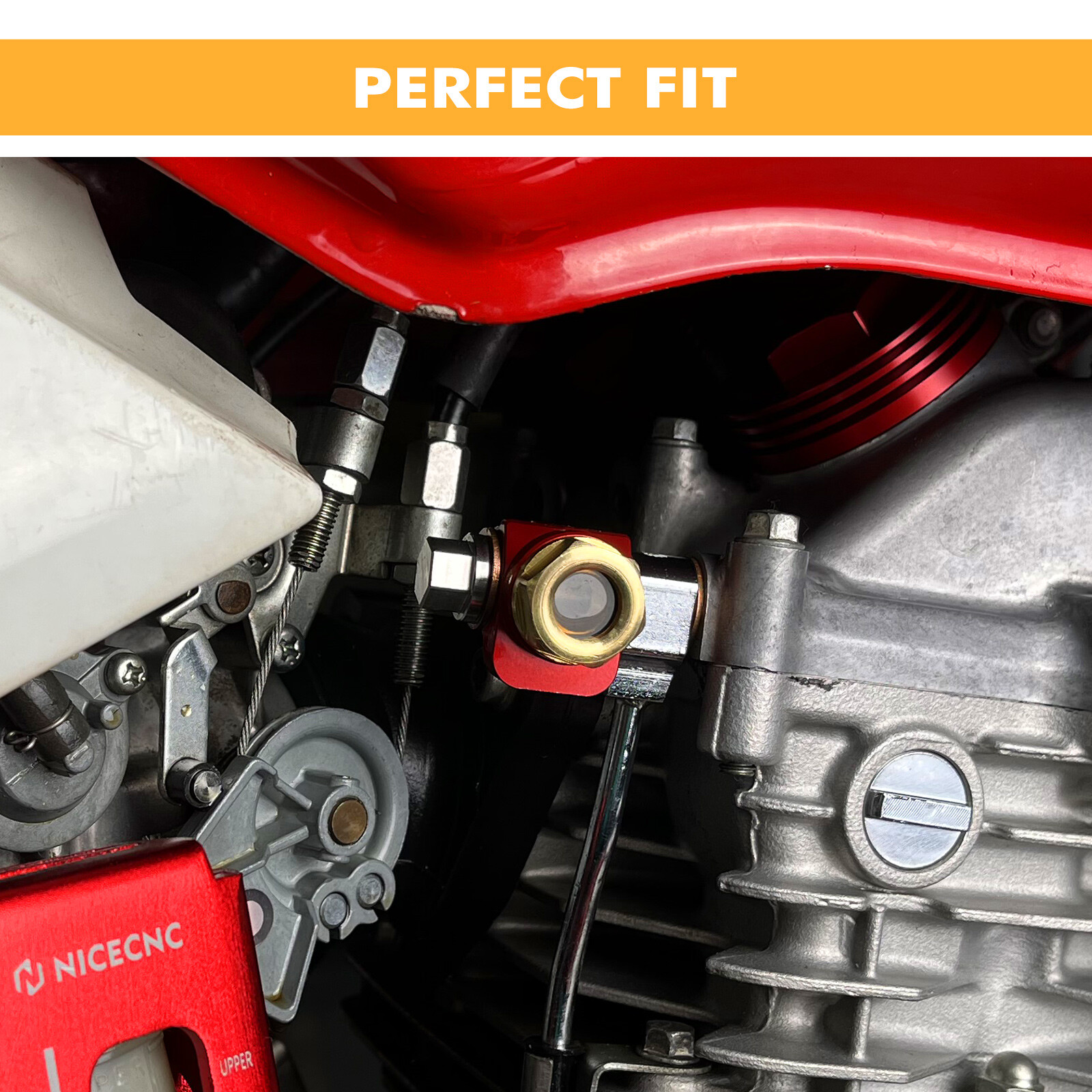 NICECNC Banjo Bolt Oil Sight Glass Screw Kit For Honda XR 650L XR 600R 1985-2025