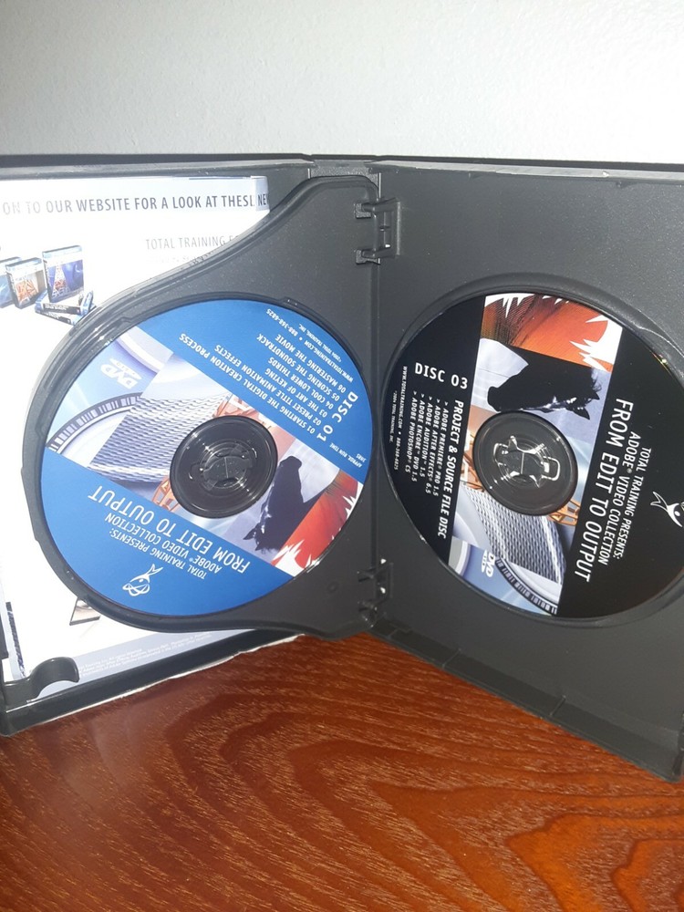 2004 Total Training Adobe Video Collection: From Edit To Output DVD 4-Disc Set