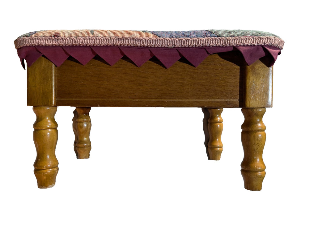 Powell Tapestry Vintage Foot Stool & Storage