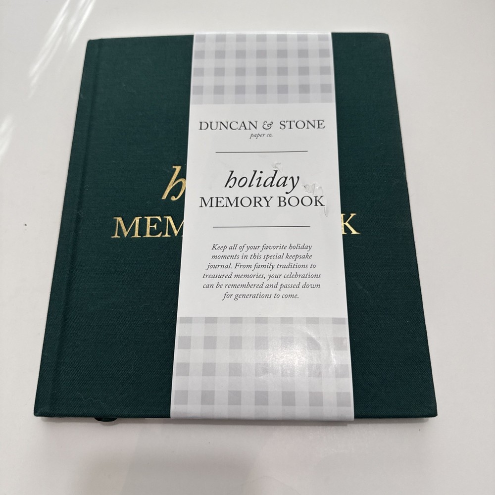 Holiday Memory Book by Duncan & Stone - Emerald  - Hardback