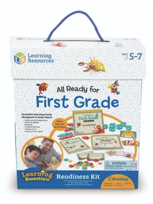 Learning Resources All Ready For First Grade Readiness Kit, Model LER3479 NEW