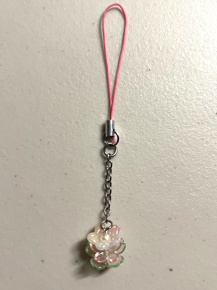 Multicolor Spring Themed Flower Phone Charm