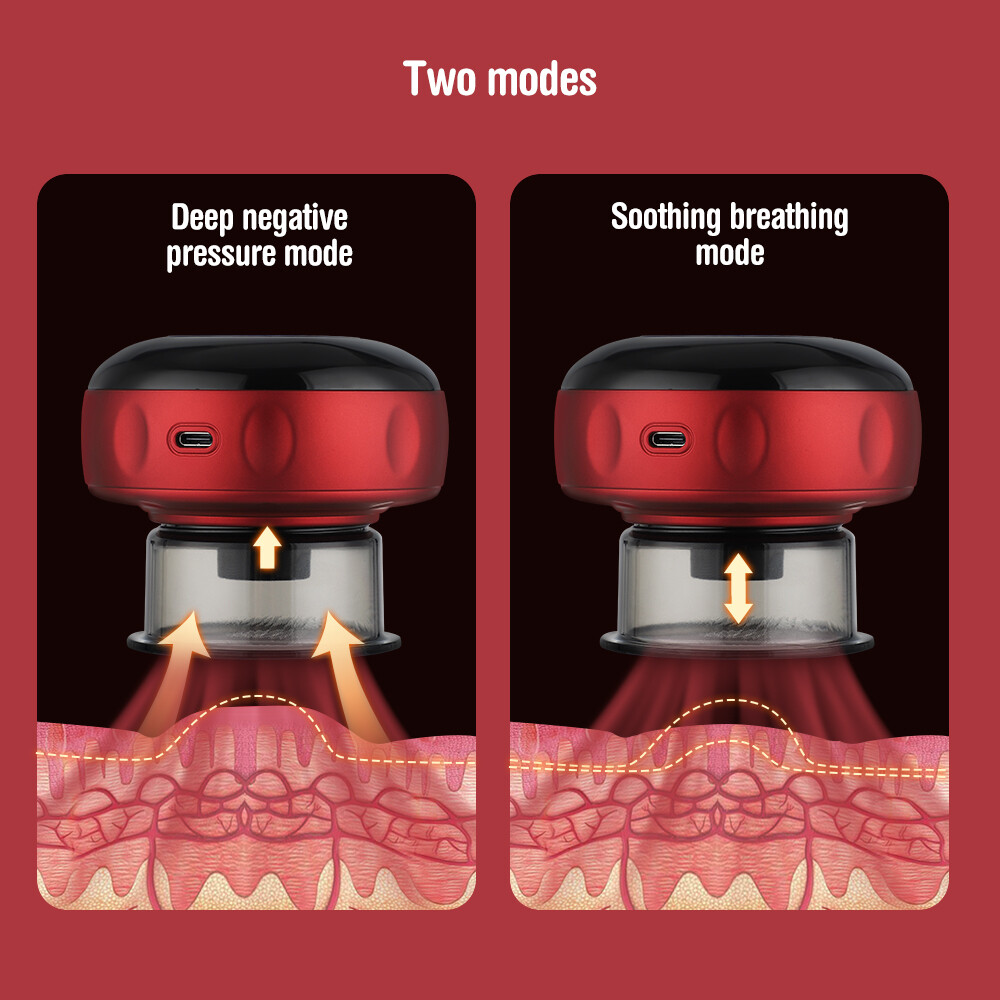 Smart Electric Cupping Massage Suction Vacuum Scraping Therapy Machine USB Plug