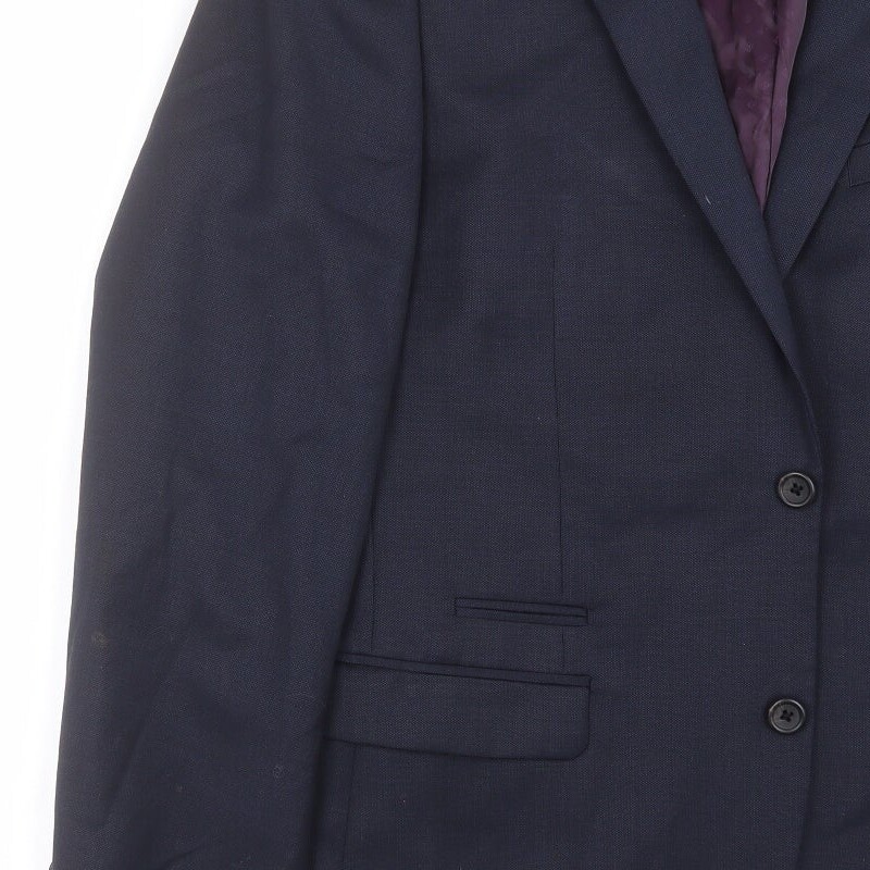 NEXT Mens Blue Wool Blend Suit Jacket Size 42