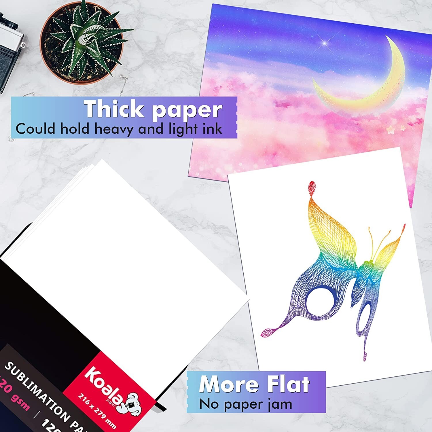 Koala 120g Sublimation Paper 11x17 120 Sheets for Inkjet Sublimation Printer