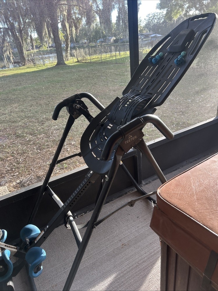 Teeter EP-560 Inversion Table for Back Pain Relief Black