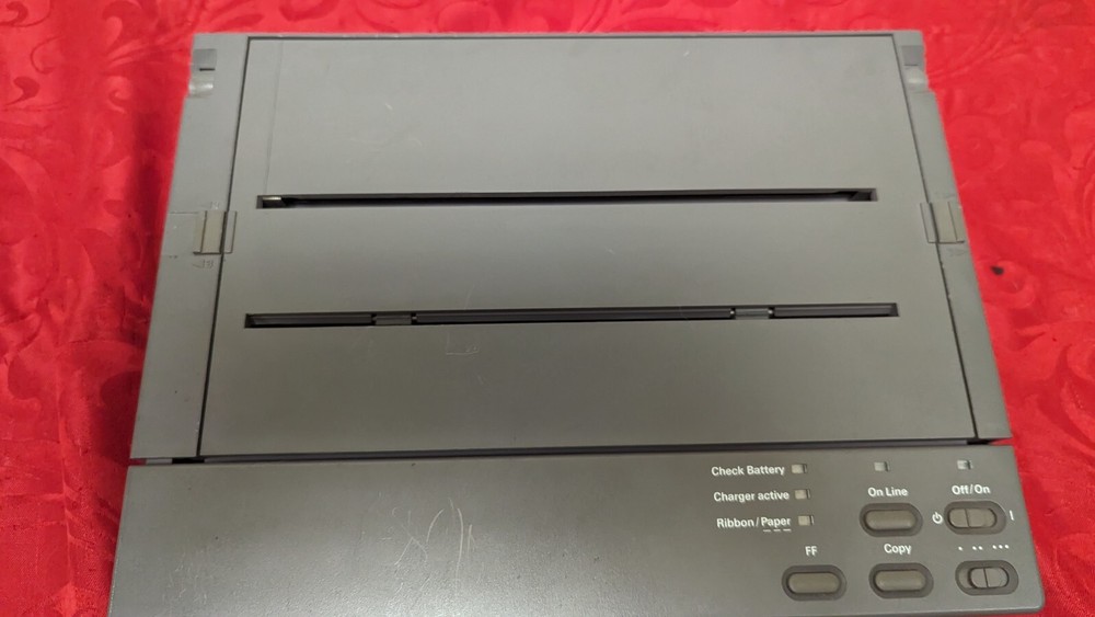 Mannesmann Tally Mobile Writer Printer PS With Power Supply Untested