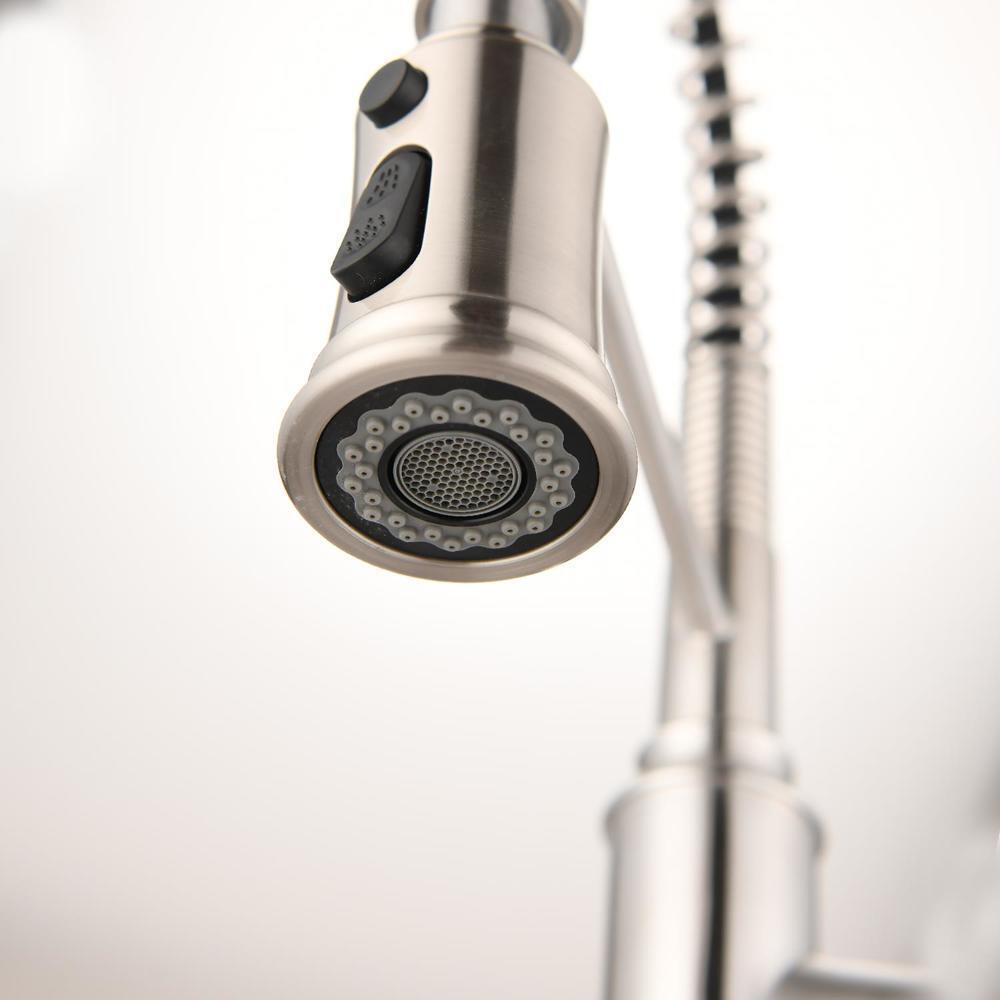 Surface-Mounted Touch Kitchen Faucet with Pull Down Sprayer Brushed Nickel NEW