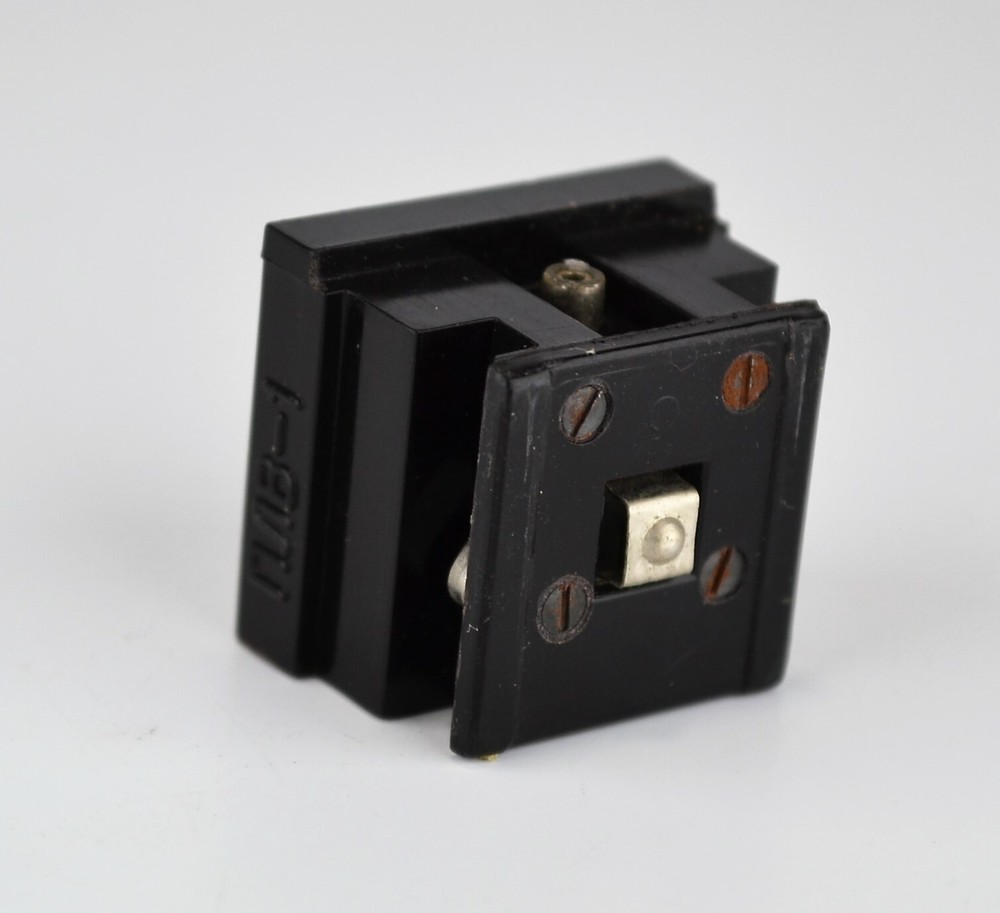 SOVIET USSR "PLV" FLASH SHOE ADAPTER FOR ZENIT CAMERAS FULL SET (2)