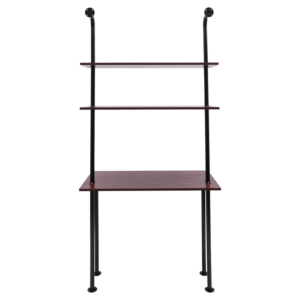 3 Tiers Wall Mounted Desk Table Wall Organizer Wall Mount Computer Writing