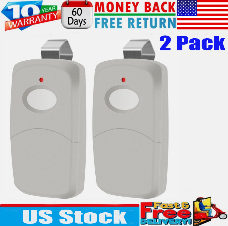 2x For 3089 multi-code multicode 308911 Linear MCS308911 300mhz 1 button remote