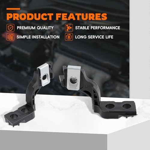 Left&Right Headlight Mounting Bracket Compatible with Ford Fusion 2017-2020
