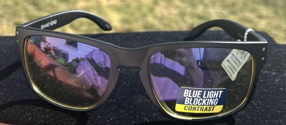 Gaming Glasses With Blue Light Blocking High Contrast Lenses Computer Game Case