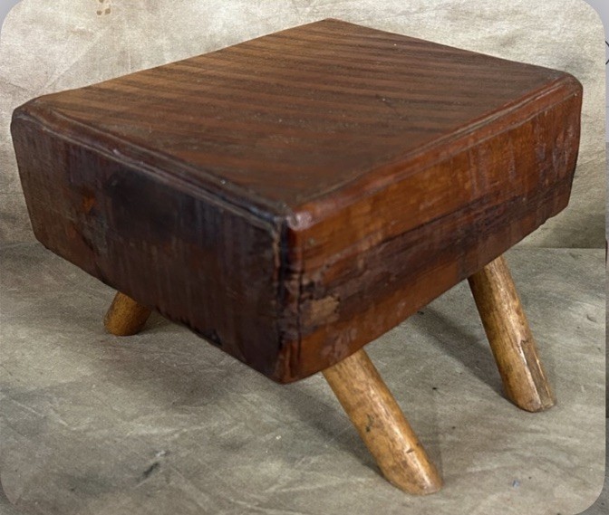 Antique Primitive Solid Wood Foot Stool