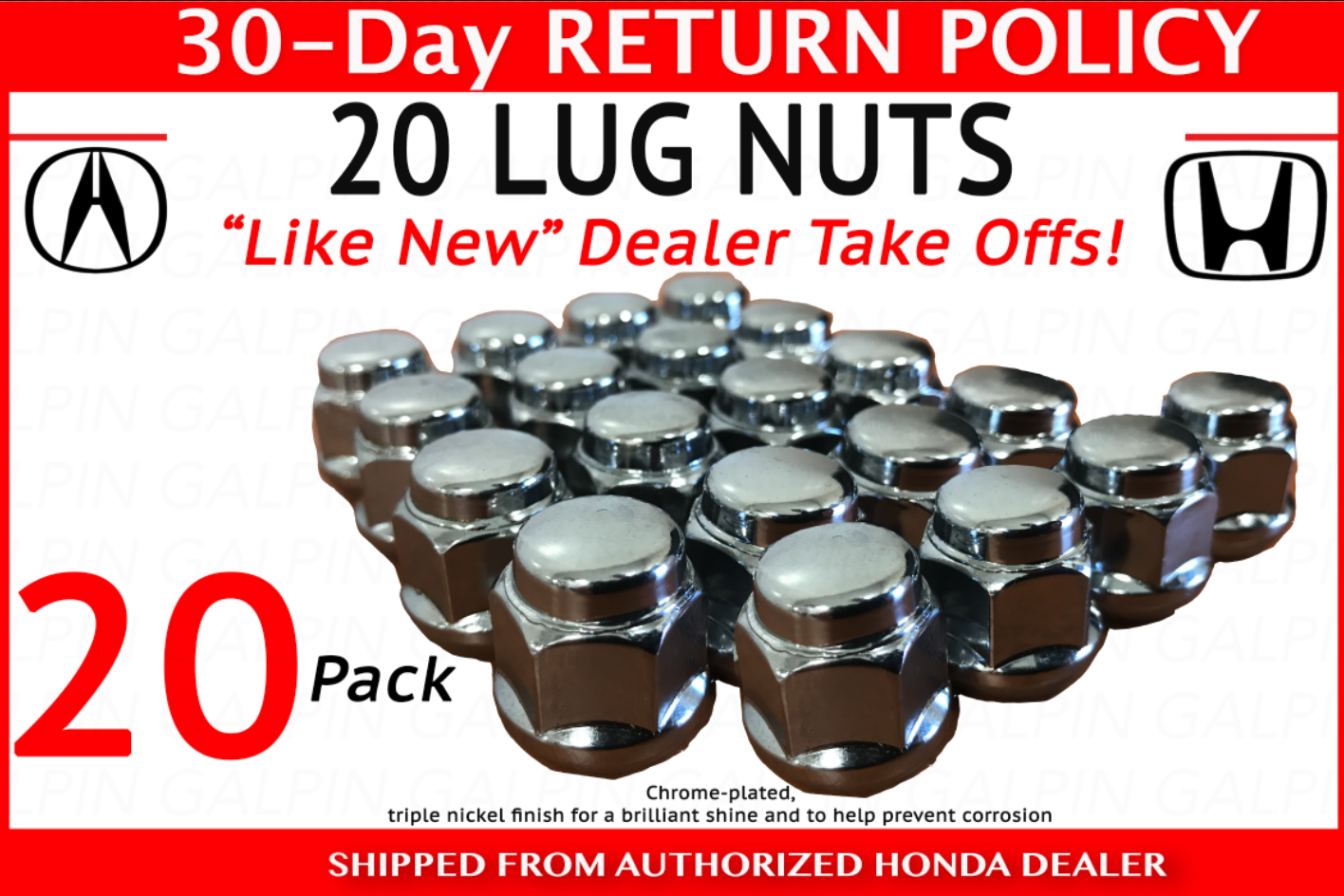 🔥 Honda Acura OEM (90304-SA5-013 x 20) Wheel Nut Civic Crv Fit Integra TL TSX🔥