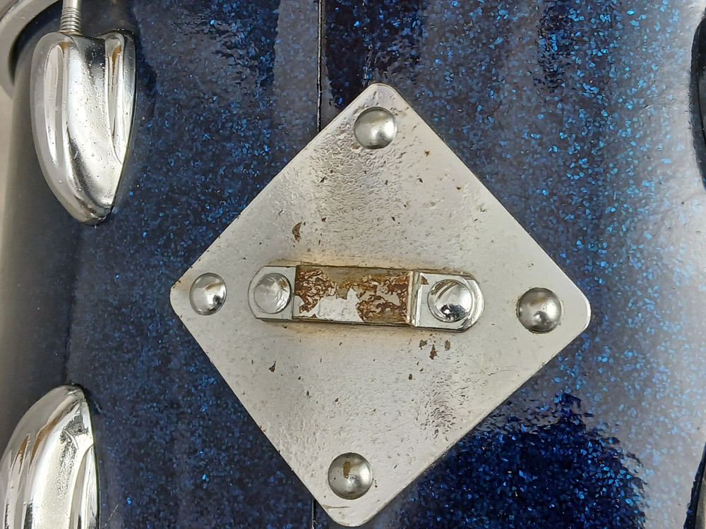 60's SLINGERLAND 9 X 13 BLUE SPARKLE TOM DRUM #2