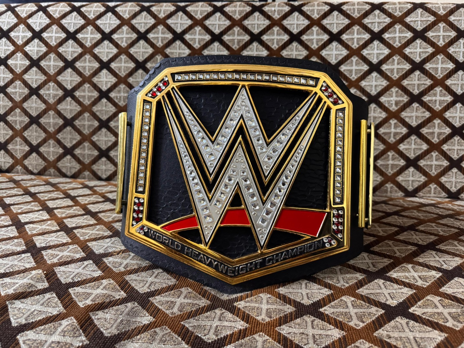 World Heavyweight Championship Replica Title Belt Adult Size Zinc 4mm On...