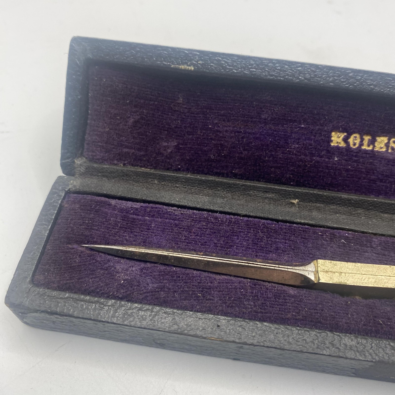 Vintage Kolesch & Co NY Brass Proportional Divider Drafting Tool Original Box