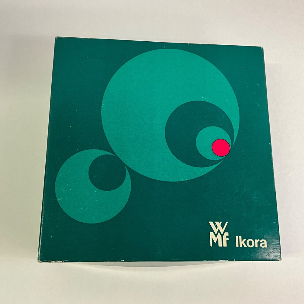 WMF IKORA GERMAN SILVERPLATE 7 3/8”W FRUIT CANDY SHALLOW FOOTED BOWL VINTAGE EUC