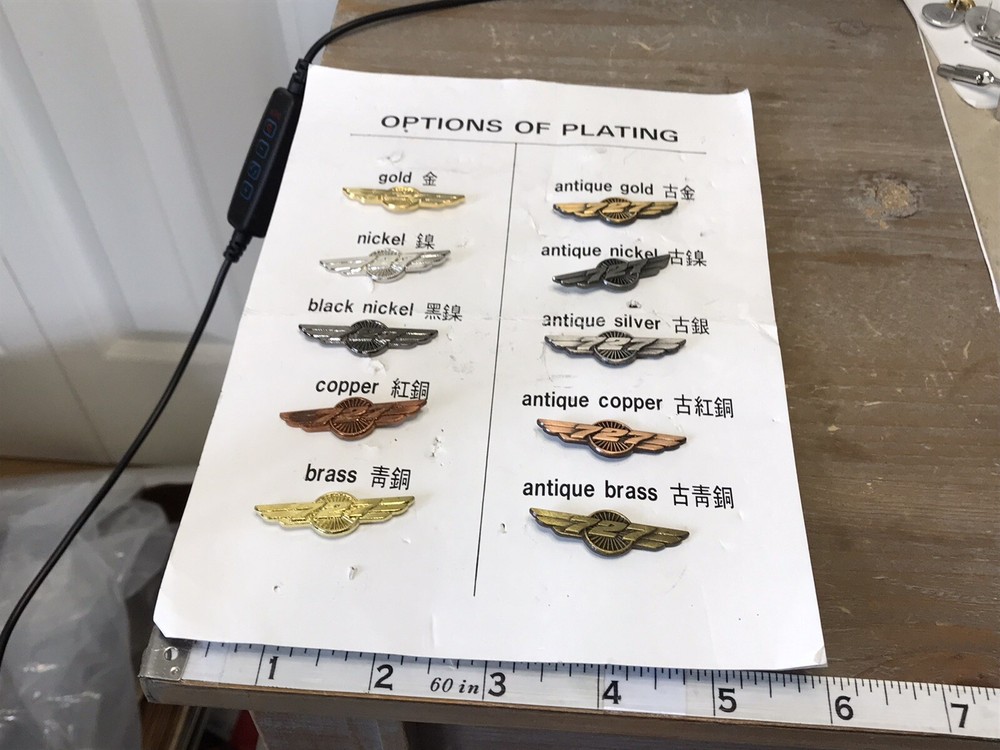 Boeing 727 Salesman Plating sample set pins