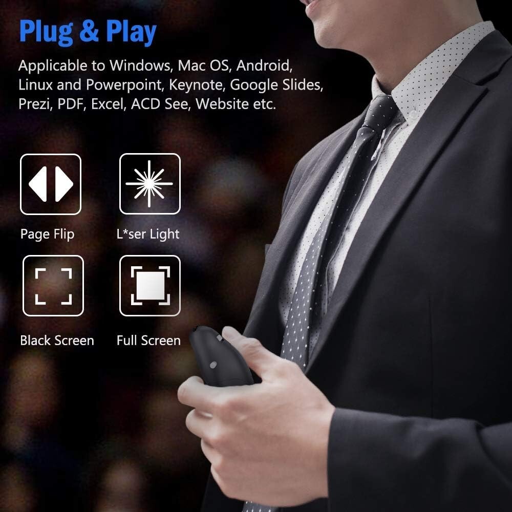 Power point Presentation Remote Wireless USB PPT Presenter Laser Pointer Clicker