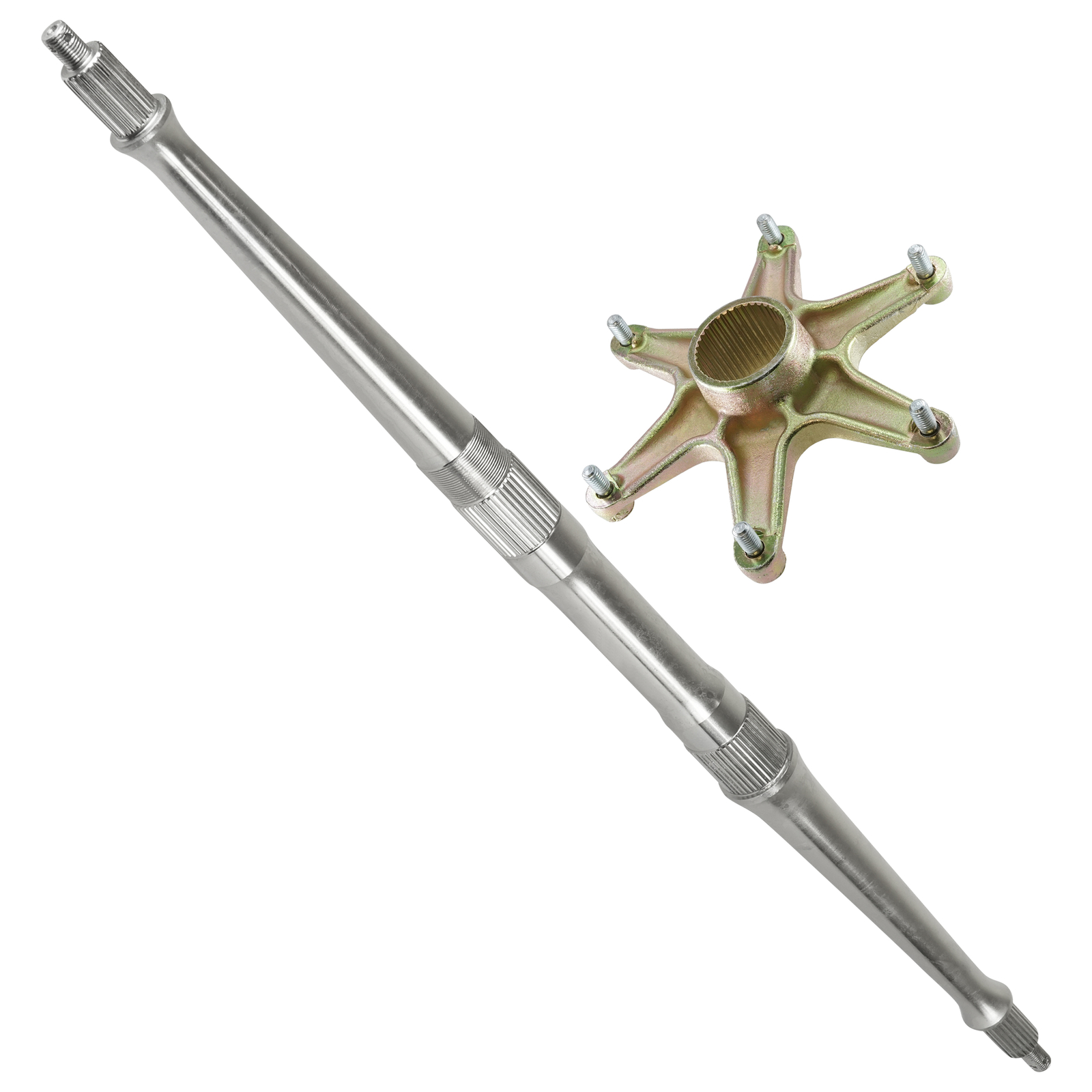 Rear Axle Shaft w/ Sprocket Axle Collar for Yamaha Warrior 350 YFM350 1989-2004