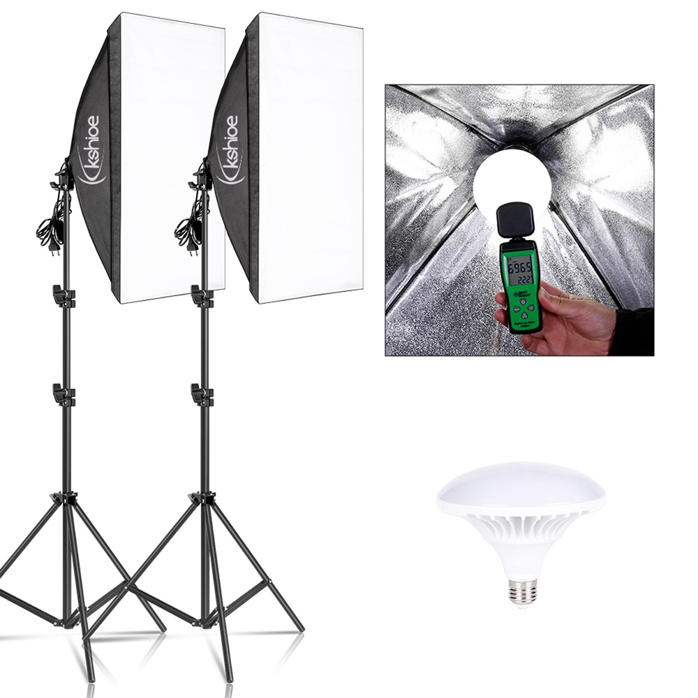 Softbox Lighting Kit, Photo Equipment Studio Soft box 20" x 27", with E27 Socket