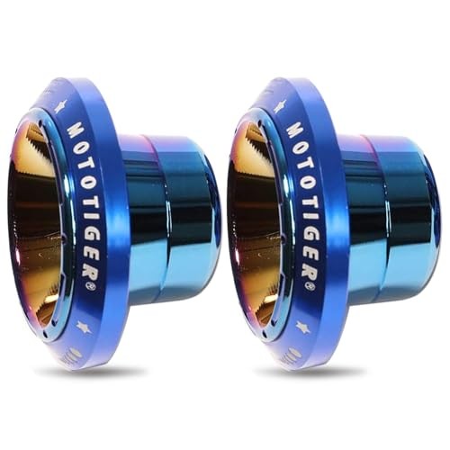 Motorcycle Frame Slider: Scooter Frame Sliders for Front Fork CNC Blue-Blue
