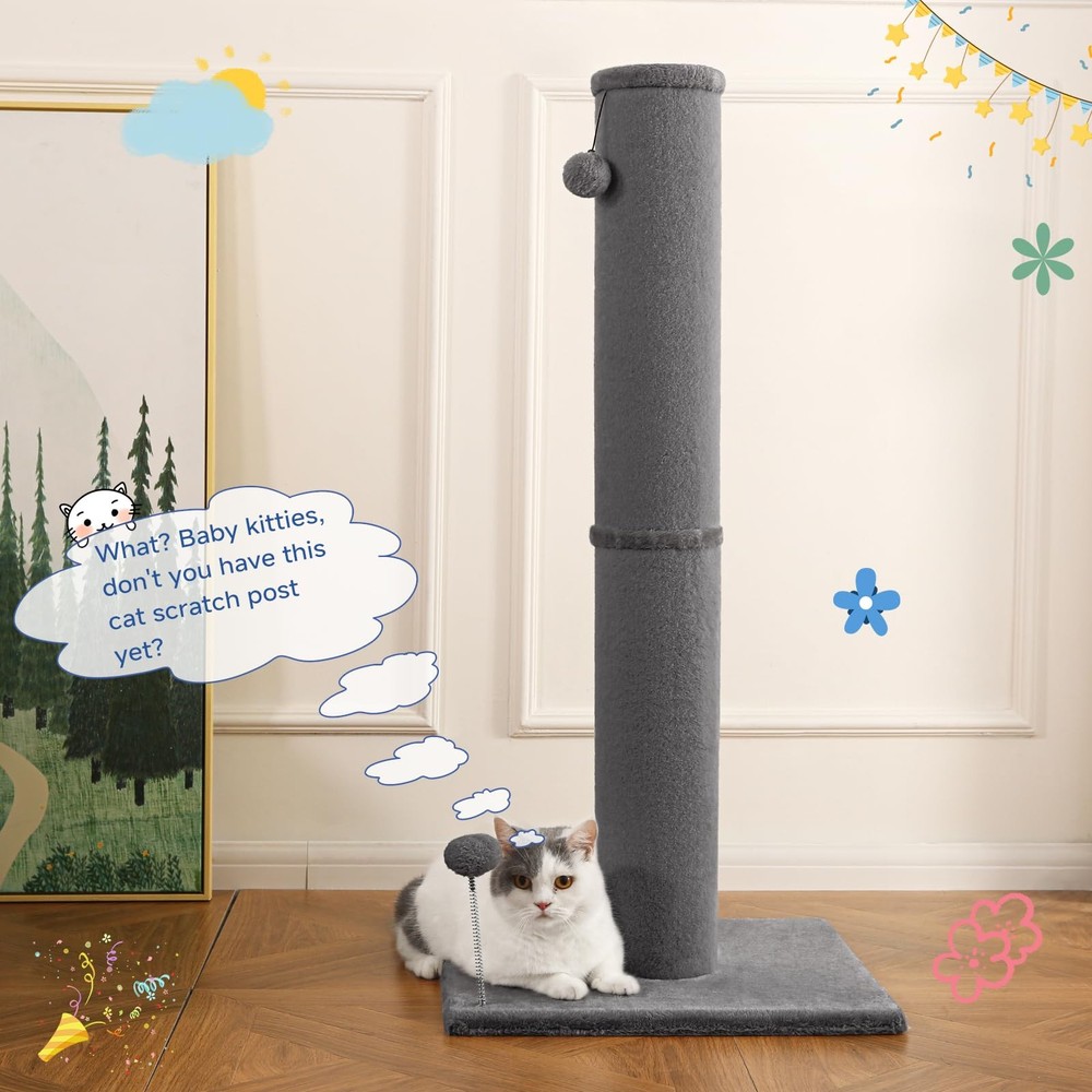 Cat Craft Scratching Post Carpet 41" Classic Carpet, Gray