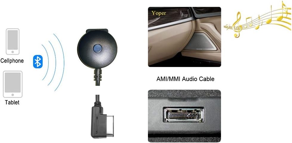 Yoper Bluetooth Kit Compatible with Mercedes-Benz MMI Car Interface Adapter iPho
