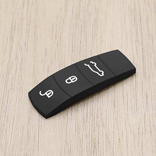Car 3-Button Remote Key Rubber Pad Compatible with Cayenne/Macan Auto Remote